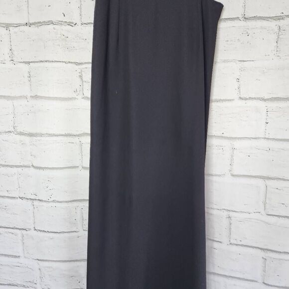 Halston Heritage Womens Black Cutout Maxi Dress Size 4 - Picture 9 of 14